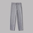 thumbnail image 1 of hengsof Boys Slim Fit Suit Trousers, Fashionable Solid Color Elastic Waist Pocket Casual Pants, Suitable for Spring Summer, Suitable for Children School Church, 1 of 3