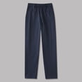 thumbnail image 1 of hengsof Boys Slim Fit Suit Trousers, Fashionable Solid Color Elastic Waist Pocket Casual Pants, Suitable for Spring Summer, Suitable for Children School Church, 1 of 3