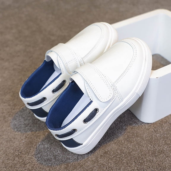 hengsof Boys' Spring Summer Fashion Solid Color Flat Shoes Soft Sole Comfortable Breathable Sports Shoes Versatile Casual Shoes