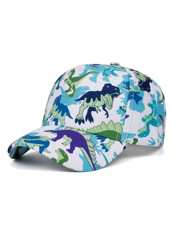 hengsof Boys Summer Casual Baseball Cap Fashion Print Pattern Snapback Comfortable Versatile Sun Hat for Toddler Kids Ages 2-6