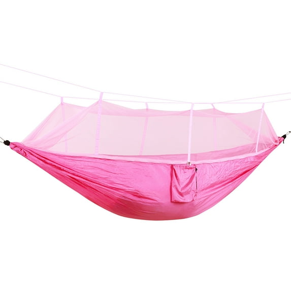 hengsof Camping Hammock with Mosquito Net,1-2 Lightweight Portable Outdoor Camping Hammock Nylon Hammock Tent with Tree Straps for Indoor, Camping, Hiking, Backpacking, Beach,Backyard