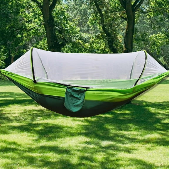 hengsof Camping Hanging Hammock Bed With Mosquito Net For Hiking, Backpacking