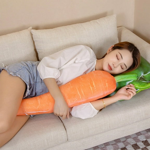 hengsof Carrot Hugging Pillow, Kids Pillows Plush，Cute Stuffed Animals Doll Toy Gifts,for Bedroom, Sofa, Office Decoration