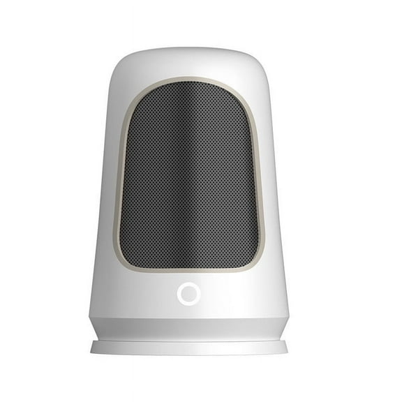 hengsof Ceramic Space Heater for Indoor Use, Overheat Protection, Tip-Over Protection, Low Noise Heating, Safe Electric PTC Portable Fan for Office Home Room, White Smart Handy Warmer for Bedroom