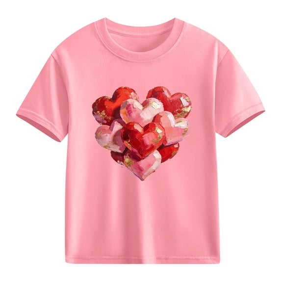 hengsof Children's Basic Short Sleeve Base T-shirt