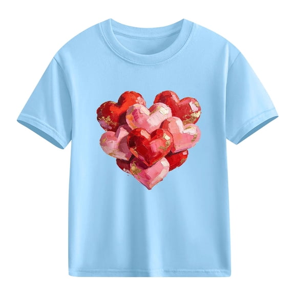 hengsof Children's Basic Short Sleeve Base T-shirt