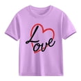 thumbnail image 1 of hengsof Children's Short Sleeve Printed T-shirt Tops, 1 of 3
