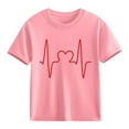 thumbnail image 1 of hengsof Children's Short Sleeve Printed T-shirt Tops, 1 of 9
