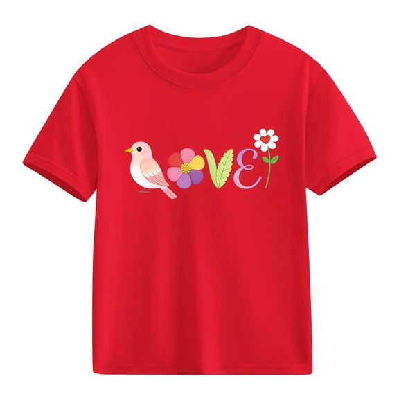 hengsof Children's Short Sleeve Shirts and Tops