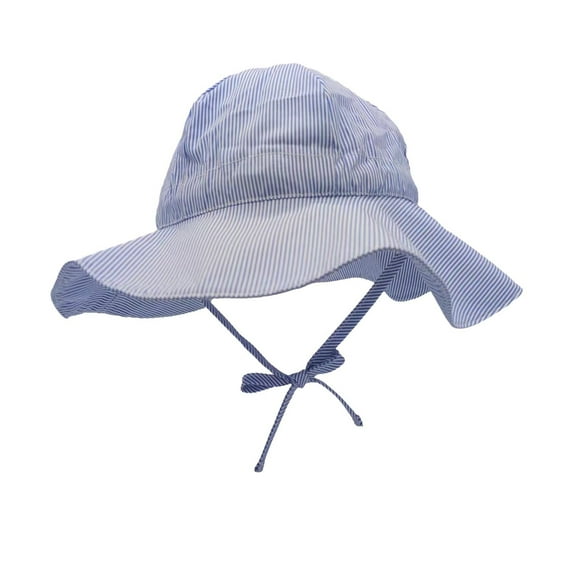 hengsof Children's Striped Sun Hat, Summer Outdoor Sun Protection Breathable Fisherman Hat, Summer Outdoor Beach Essential, Size 3 Months-4 Years Old
