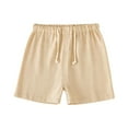 thumbnail image 1 of hengsof Children's Summer Shorts Lightweight Loose Thin Pants Soft and Comfortable Shorts Elastic Waist Shorts Suitable for Boys Girls 1-10 Years, 1 of 2