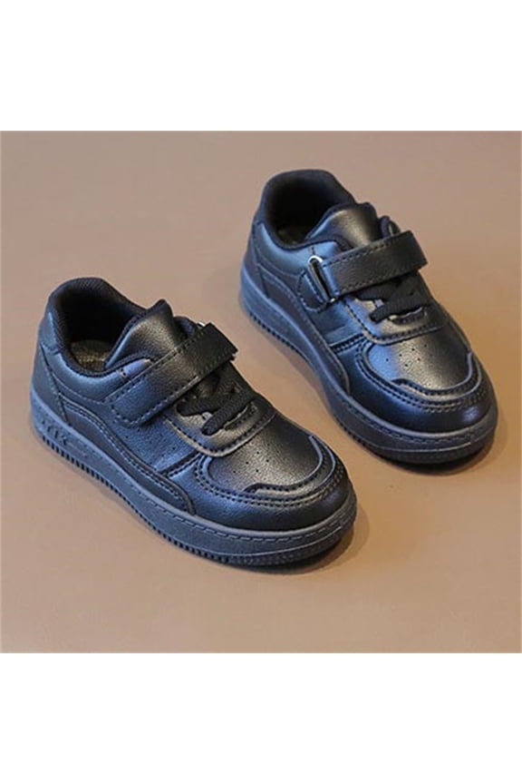 Childrens Comfortable Breathable Sports Shoes, Easy Hook and Loop Strap Sneakers, Lightweight Outdoor Activity Shoes for Boys, Supportive Casual Kicks