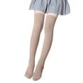 thumbnail image 1 of hengsof Childrens Solid Color Over The Knee Socks for 2-12 Years Stretchy Dance Tights High Socks Basic Socks for Girls One Size Fits Most, 1 of 4