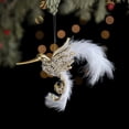 thumbnail image 1 of hengsof Christmas Artificial Plume Birds Pendant , Xmas White Feathered Dove Ornaments, Mini Birds for Christmas Tree Wedding DIY Craft Outdoor Decor, 1 of 6