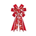 thumbnail image 1 of hengsof Christmas Bows for Wreath, Merry Christmas Wreath Bows Red Velvet Bow Winter Holiday Snowflake Craft Ribbon Bow Xmas Tree Topper Bows for Front Door Christmas New Year Decorations, 1 of 6