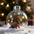 thumbnail image 1 of hengsof Christmas Dog Snow Ornaments Cute Pet-Themed Decor for Tree Branches Home Shelves Holiday Festive Displays Perfect for Christmas, 1 of 1