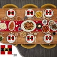 thumbnail image 1 of hengsof Christmas Paper Plates and Napkins Sets Santa Claus,Snowman Disposable Dinner Tableware Set Party Supplies, 1 of 6
