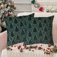 thumbnail image 1 of hengsof Christmas Pillow Covers 18 x 18 inch Christmas Tree Pillow Covers Decorations Soft Cushion Case for Winter Xmas Holiday Home Bedroom Sofa Decor, 1 of 6