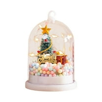 hengsof Christmas Table Lights Lighted Tabletop Lights Mini Christmas Tree Snowman Light for Xmas Party Table Centerpiece Bedroom Decor