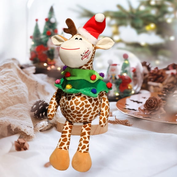 hengsof Christmas Tree Pendant Doll Dancing Old Man Snowman Deer Bear Puppet for Christmas Tree Holiday Party Decor
