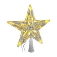 thumbnail image 1 of hengsof Christmas Tree Topper Star LED Lighted Star Tree Top, 5-Point Star Night Light Treetop, Small Xmas Tree Decor for Christmas, 1 of 7