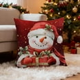 thumbnail image 1 of hengsof Christmas Vibe Printed Pillowcase Decorative Cushion for Living Room Sofa Bedroom Seating Home Festive Displays Perfect for Christmas, 1 of 6