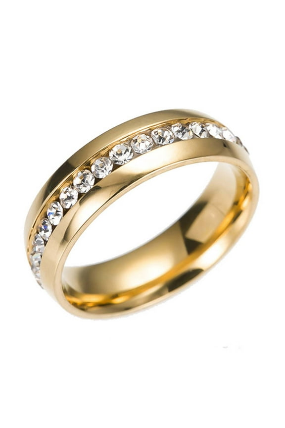 Couple Ring Bridal Sets His Hers Women Filled Men Wedding Engagement Ring Band Stainless Steel Crystal For Men And Women Fashion Couple