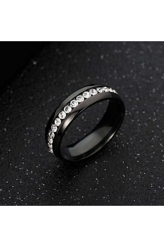 Couple Ring Bridal Sets His Hers Women Filled Men Wedding Engagement Ring Band Stainless Steel Crystal For Men And Women Fashion Couple