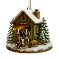thumbnail image 1 of hengsof Cozy Farm Cottage Themed Christmas Pendant Flatbed Car Acrylic Ornament for Tree Branches Shelves Farmhouse-Style Home Ambiance Perfect for Christmas, 1 of 6