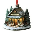 thumbnail image 1 of hengsof Cozy Farm Cottage Themed Christmas Pendant Flatbed Car Acrylic Ornament for Tree Branches Shelves Farmhouse-Style Home Ambiance Perfect for Christmas, 1 of 6