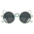 thumbnail image 1 of hengsof Cute Cat Ear Sunglasses for Girls, Fashionable Gradient Sun Protective Sunglasses for Children, Suitable for The Beach, 1 of 3