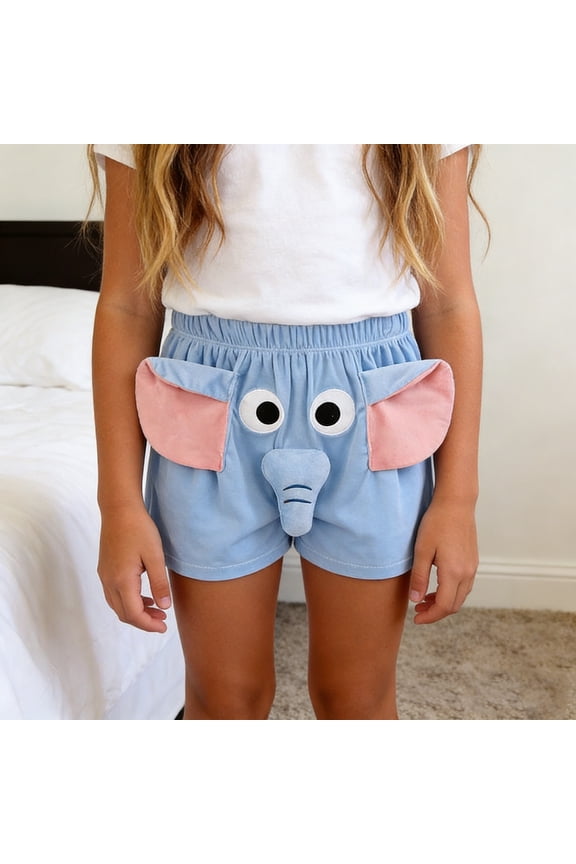 Cute Children's Shorts for Boys Girls Featuring Squeaky Crotch Stylish Three Dimensional Cartoon Animal Shorts Comfortable Novel Shorts