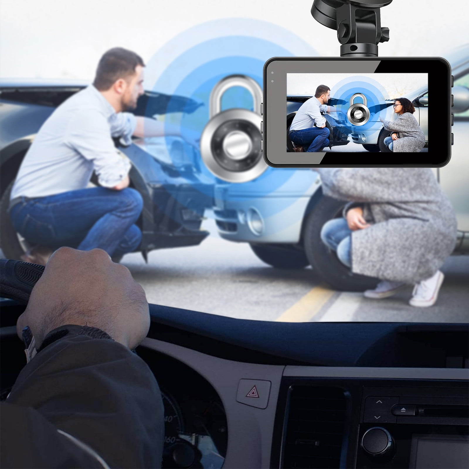 Apexcam TOUR 3 Dual Dash Cam - 1080P Front & Waterproof Rear Camera, 3" IPS Screen, 170° Wide Angle, Super Night Vision, Parking Monitor - View #12