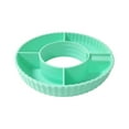 thumbnail image 1 of hengsof Divided Serving Tray, Wheat Straw Snack Appetizer Serving Dish, Nut Candy Platter, Round Relish Tray for Party, Chips and Dip, Veggie, 1 of 1
