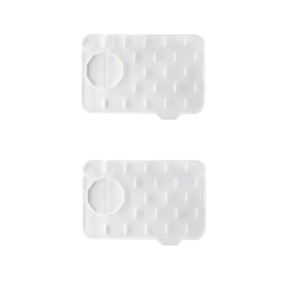 hengsof Double-sided Kitchen Sink Splash Guard, Silicone Sink Faucet Mat, Sink Draining Pad Behind Faucet, Kitchen Sink Accessories, Faucet Absorbent Mat
