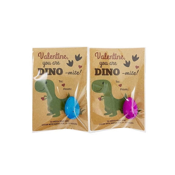 hengsof Easter Gift Funny Dinosaur Exchange Card Boys And Girls School Class Class Party 2pc