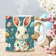 thumbnail image 1 of hengsof Easter Mugs Bunny Rabbit Ceramic Coffee Mugs Pink White Holiday Cups Housewarming Gifts for Family Members Friends Birthday Dinner Table Decoration Coffee Lover, 1 of 4