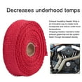 thumbnail image 1 of hengsof Exhaust Heat Wrap Roll, Exhaust Heat Header WrapTies, Silver Fiberglass Pipe Wrap Exhaust Heat Shield Tape for Car, Motorcycle Exhaust Manifold Pipes, 1 of 6