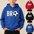 thumbnail image 1 of hengsof Fall Winter Soccer Hoodie for Boys - Funny Sports Sweatshirt Gift for Players & Fans - Game Day Apparel 1-13Y, 1 of 8