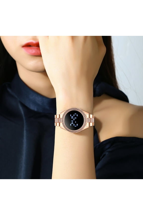 Fashion Digital Couple Watch, Exquisite Matching Timepiece for Men and Ladies, Trendy Digital Display Wristwatch, Modern Relationship Accessory