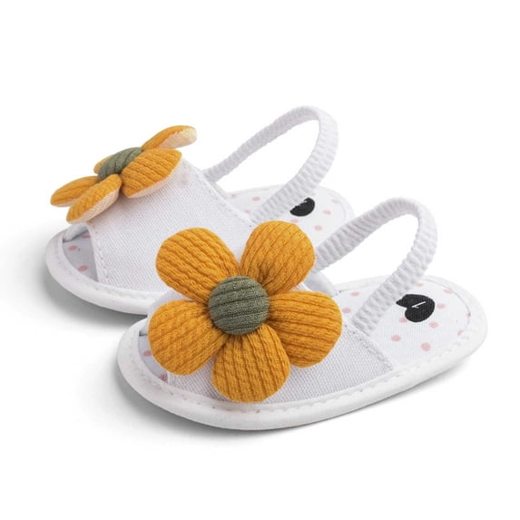 hengsof Fashionable Floral Sandals for Girls Comfortable Soft Sole Toddler Shoes Casual Summer Shoes for Babies