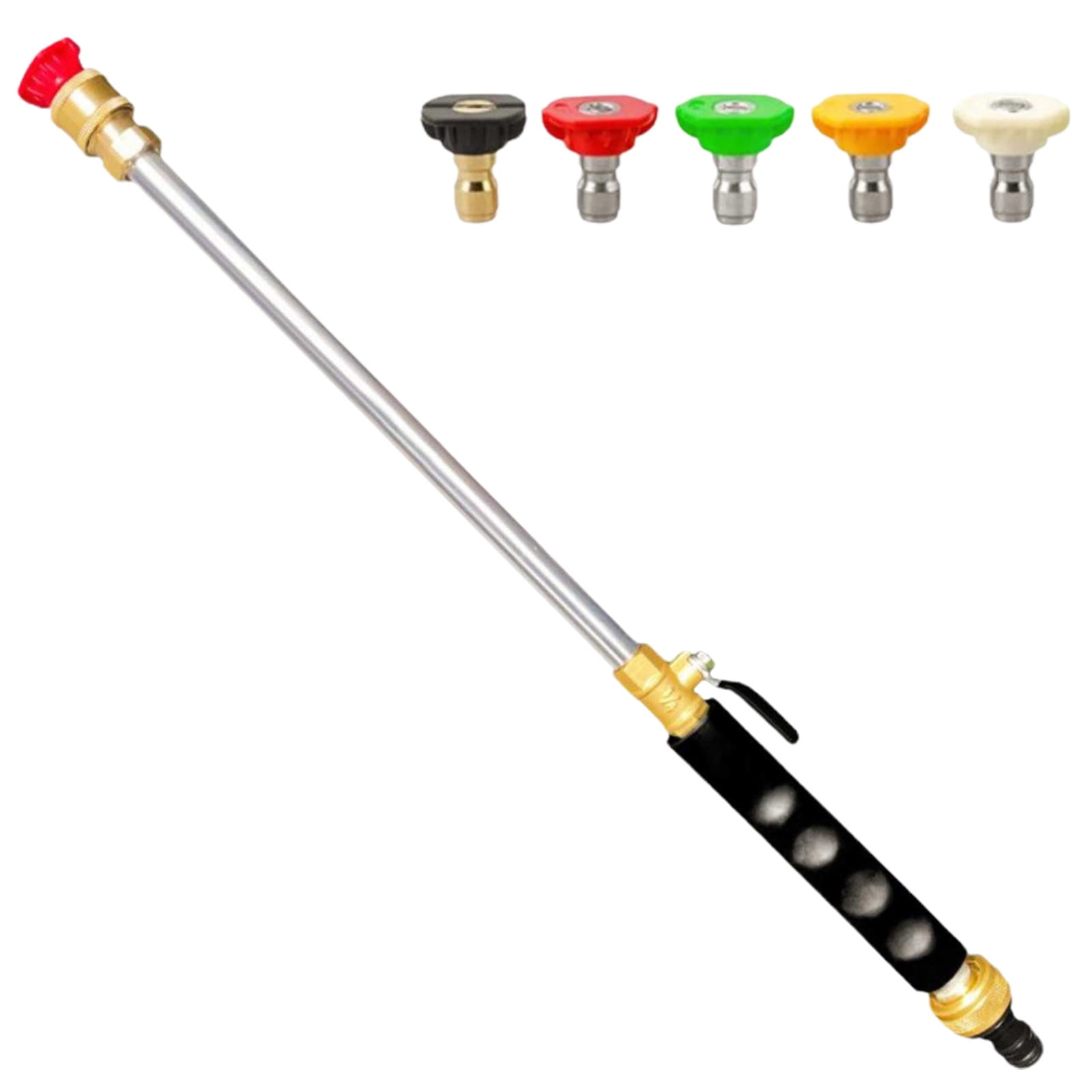 hengsof Garden Hose Nozzle Sprayer Heavy Duty High Power Water Wand