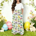 thumbnail image 1 of hengsof Girls Casual Maxi Floral Dress Short Sleeve Dresses with Pockets, 1 of 6