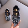 thumbnail image 1 of hengsof Girls Dress Shoes Fashionable Princess Shoes Girls' Flats Glitter Low Heels Wedding Party Footwear for Toddler Little/Big Kid, 1 of 6