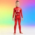 thumbnail image 1 of hengsof Girls Glossy Unitards Gymnastics Long Sleeves Full Body Toddler Ballet Leotards for Kids Costumes, 1 of 6