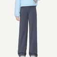 thumbnail image 1 of hengsof Girls' High Waist Yoga Pants Wide Leg Athletic Pants with Pockets Straight Leg Athletic Pants, 1 of 6