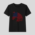 thumbnail image 1 of hengsof Girls Patriotic Graphic T-Shirt Fashion Printed Short Sleeve Cotton Crew Neck Top Children Independence Day Shirt Sizes 2-15, 1 of 5