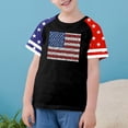 thumbnail image 1 of hengsof Girls Raglan Sleeve Fashion Printed T-Shirts Holiday Crew Neck Short Sleeve Tops Independence Day Patriotic Girls Shirts, 1 of 4