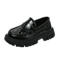 thumbnail image 1 of hengsof Girls' School Uniform Shoes, Classic Thick Soled Uniform Leather Shoes, Comfortable Everyday Children's Leather Shoes, 1 of 8