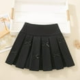 thumbnail image 1 of hengsof Girls' Summer Pleated Skirt Tennis Uniform High Waisted School Uniform Skirt Cute Bow Pattern Pleated Skirt Girls' School Uniform Dress Cheerleader Skirt, 1 of 6